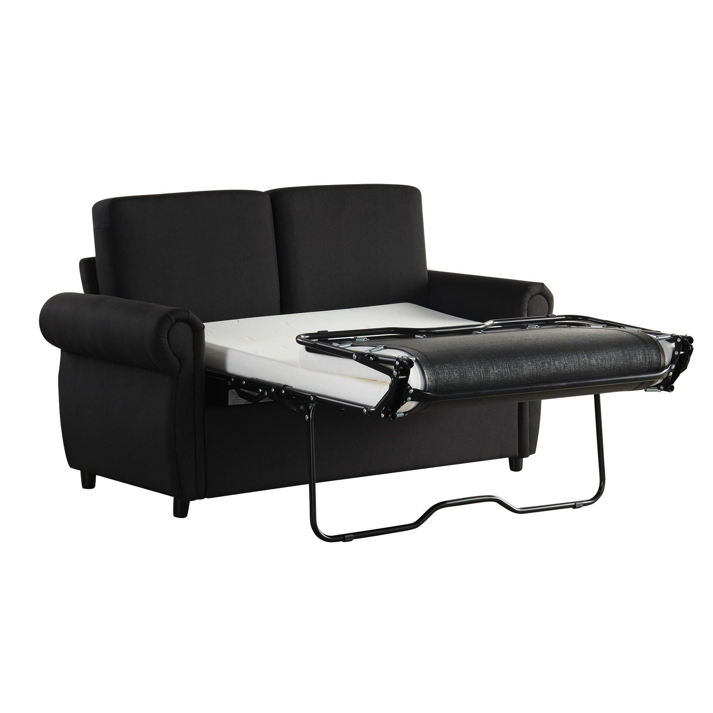 Pull Out Sofa Bed With Twin Memory Foam Mattress