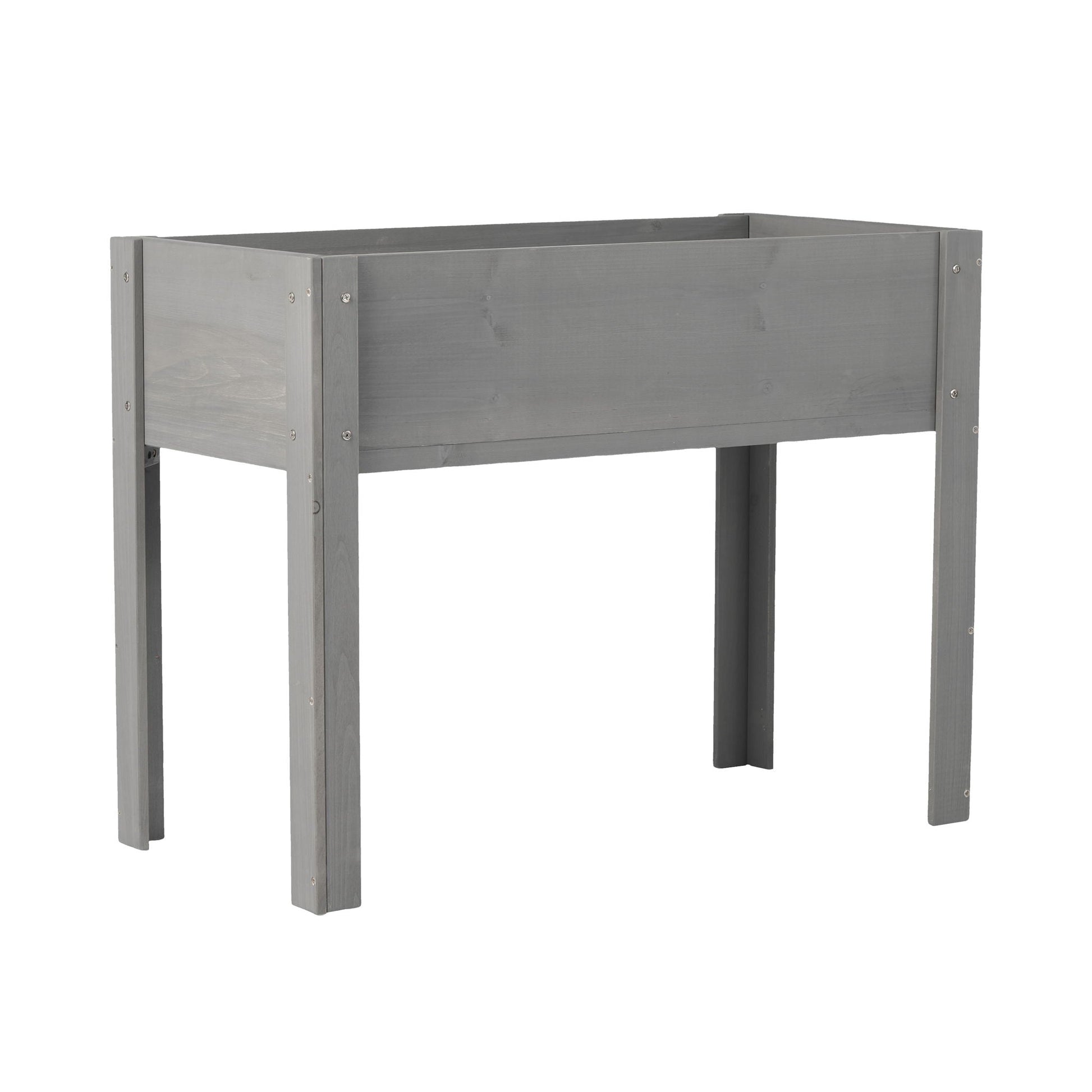 Raised garden bed with legs, gray elevated planter box for outdoor plants by HouseOfZazla on Tampa Home & Garden Store