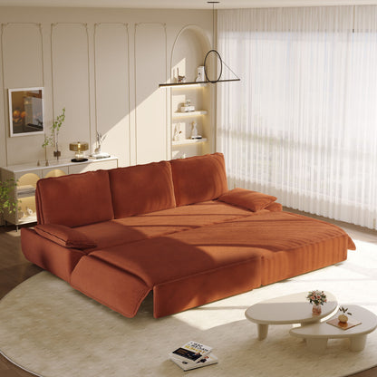 King Size Pull Out Sofa Bed and Chaise Lounge