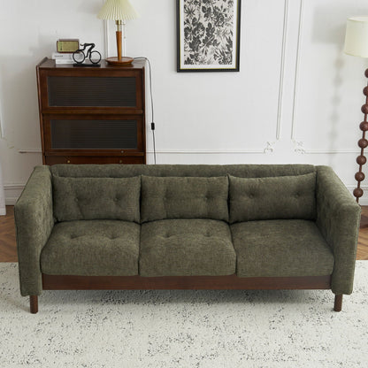 Luxurious Tufted Upholstered Living Room Sofa