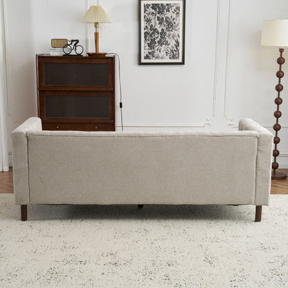 Luxurious Tufted Upholstered Living Room Sofa