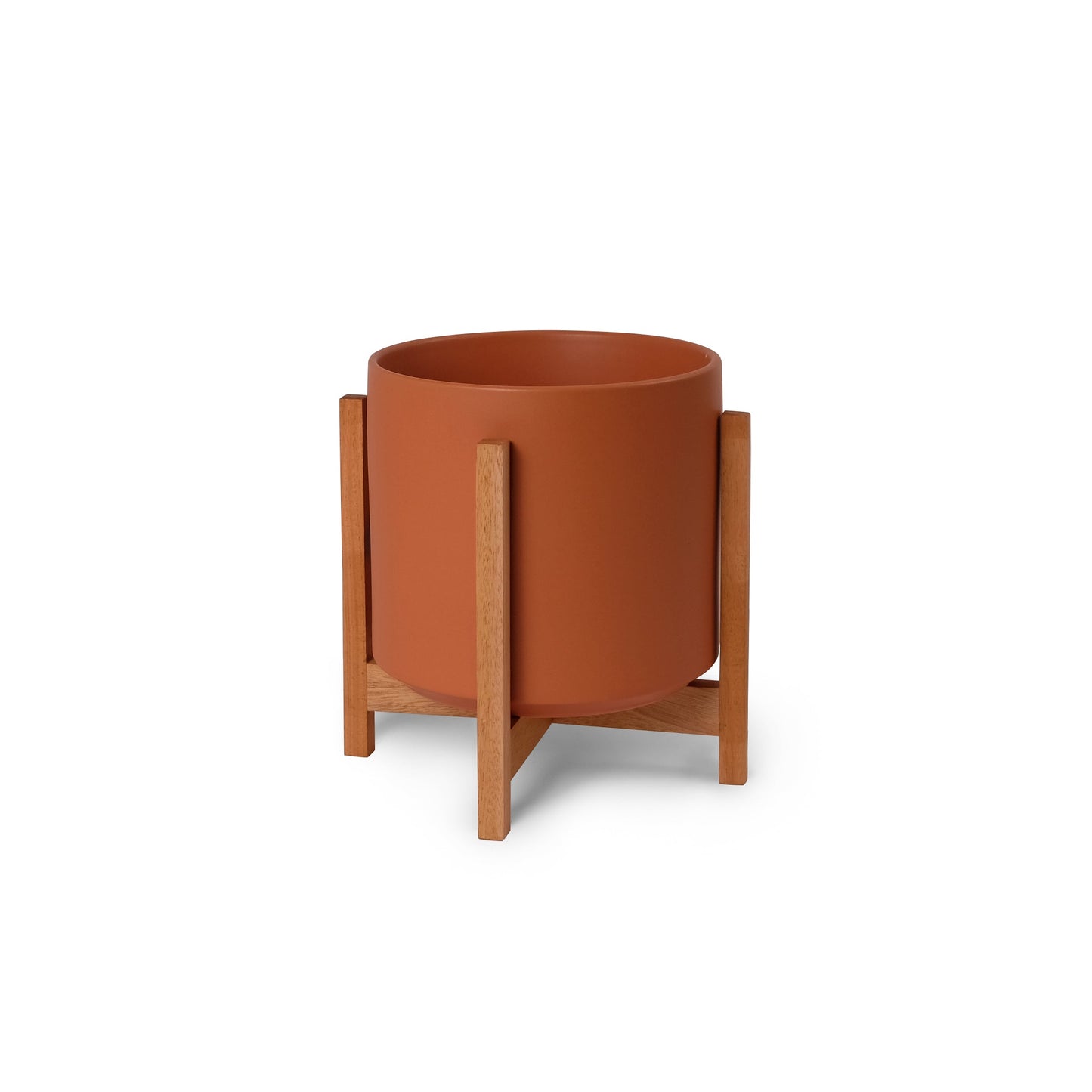 Cilindro de cerámica para artículos sólidos: con o sin soporte de caoba