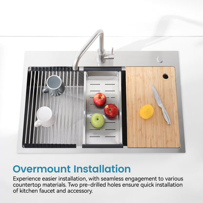 Modern Brushed Stainless Steel Single Bowl Sink