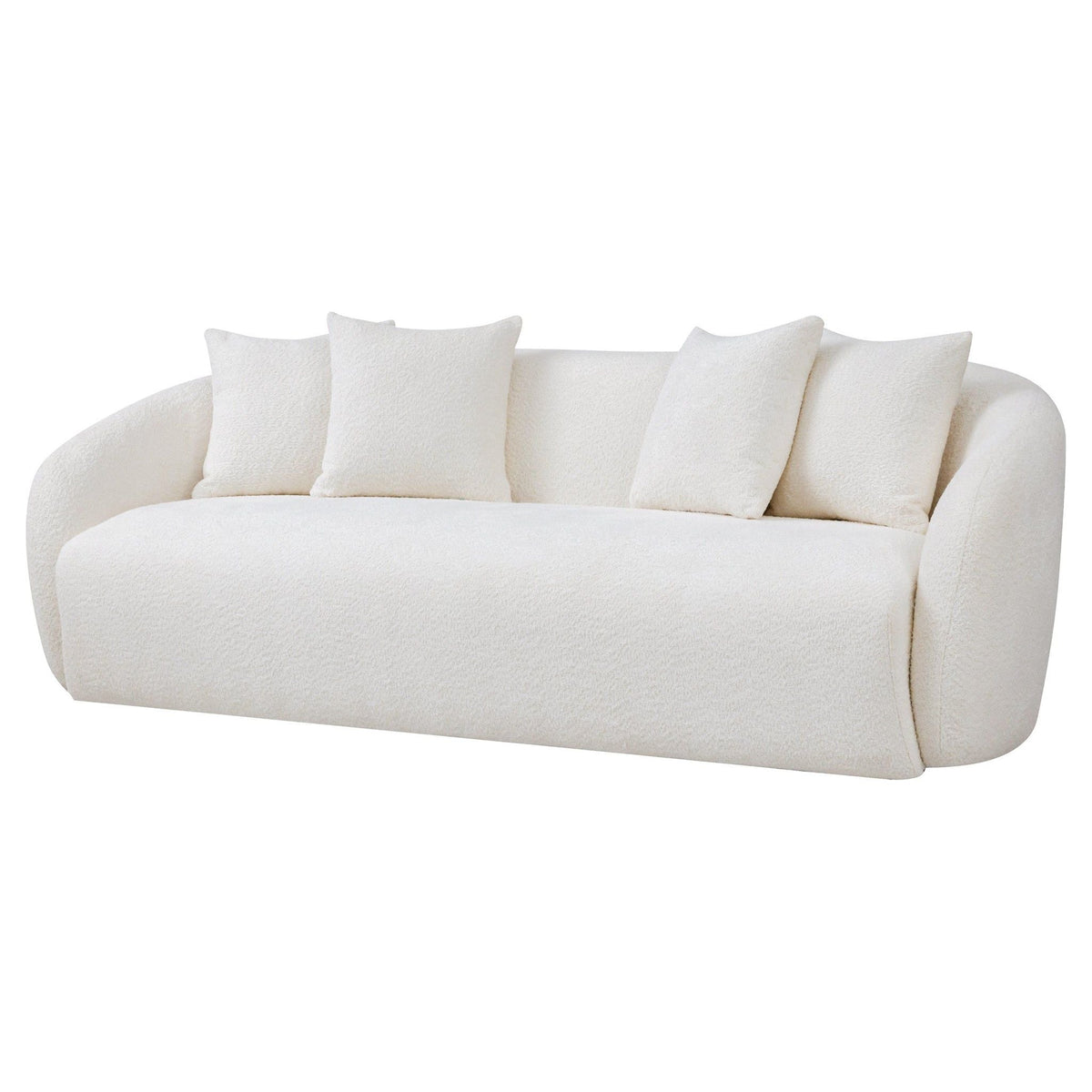 Linden Ivory Boucle Sofa For a Modern Home
