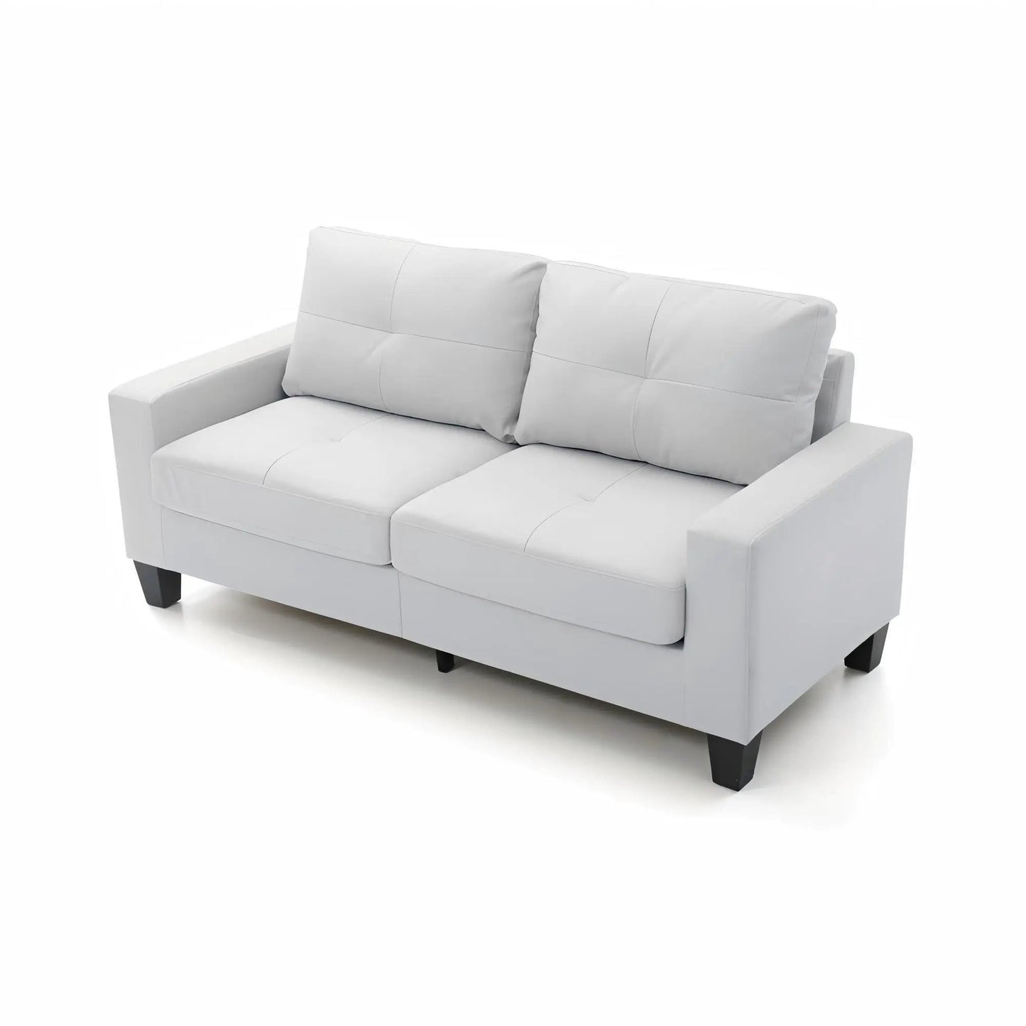 Newbury modular sofa white faux-leather upholstery by Unique Piece Furniture on Tampa Home & Garden Store
