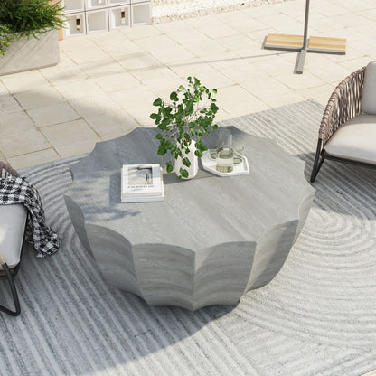 Modern Round Coffee Table for Patio or Deck