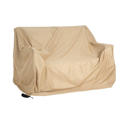 Shield Outdoor Loveseat Sofa Cover beige by HouseOfZazla for stationary loveseats on Tampa Home & Garden Store