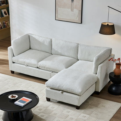 Dark Brown Chenille Sofa and Sectional Couch