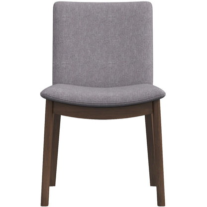Mid-Century Modern dining chair with grey fabric and dark wood legs HouseOfZazla on Tampa Home & Garden Store