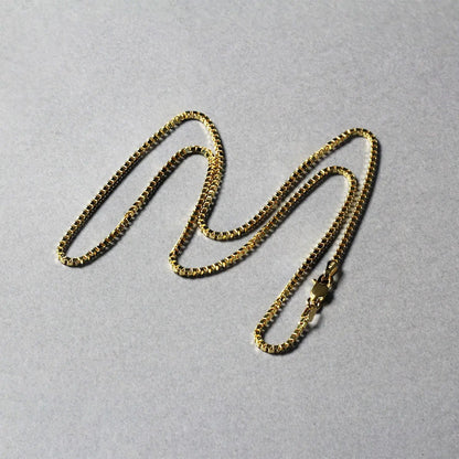 14k Yellow Gold Classic Box Chain Necklace 1.4mm by Bids.com on Tampa Home & Garden Store
