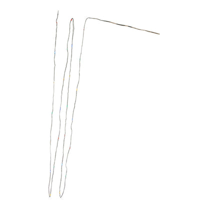 Guirlande lumineuse féérique à LED multicolores de 3 m (10 pi) fonctionnant sur piles, composée de 25 lumières et d'un fil vert