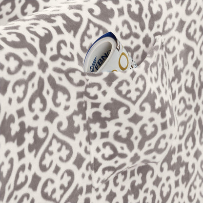Velvet Stretch Slipcover Gale Collection by Great Bay Home in gray leopard print on Tampa Home & Garden Store