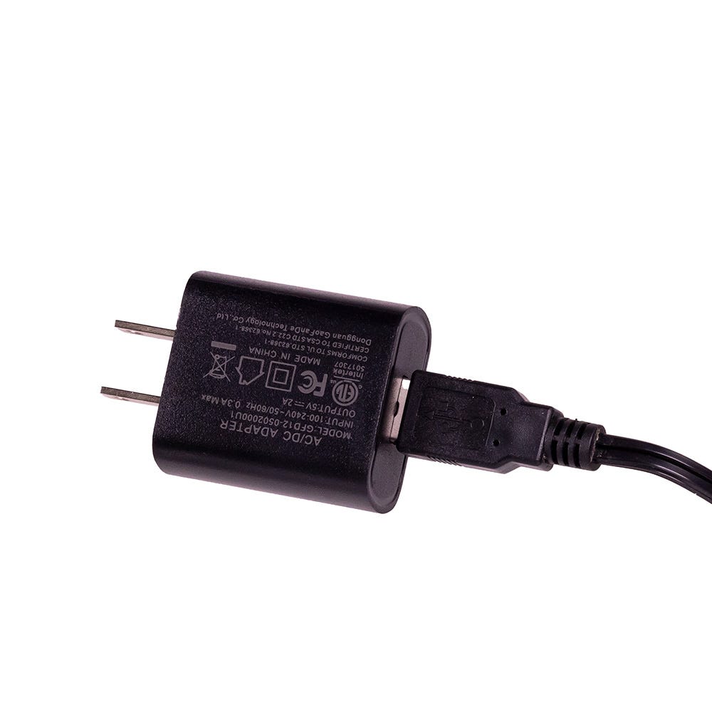 Rallonge USB 6 ports avec prise secteur 2 A - Noire