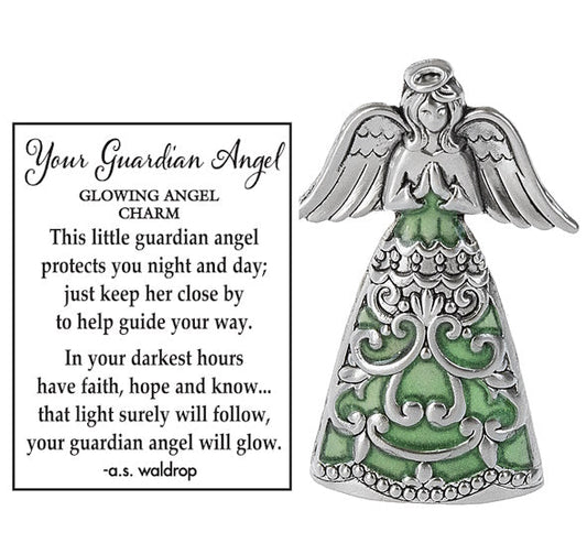 Glow in the Dark Guardian Angel Charm - Tampa Home & Garden Store