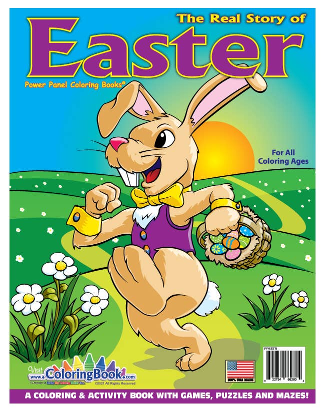 Libro para colorear La verdadera historia de la Pascua