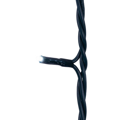 Cadena de luces LED de 300 luces y 3 mm con cable verde blanco frío