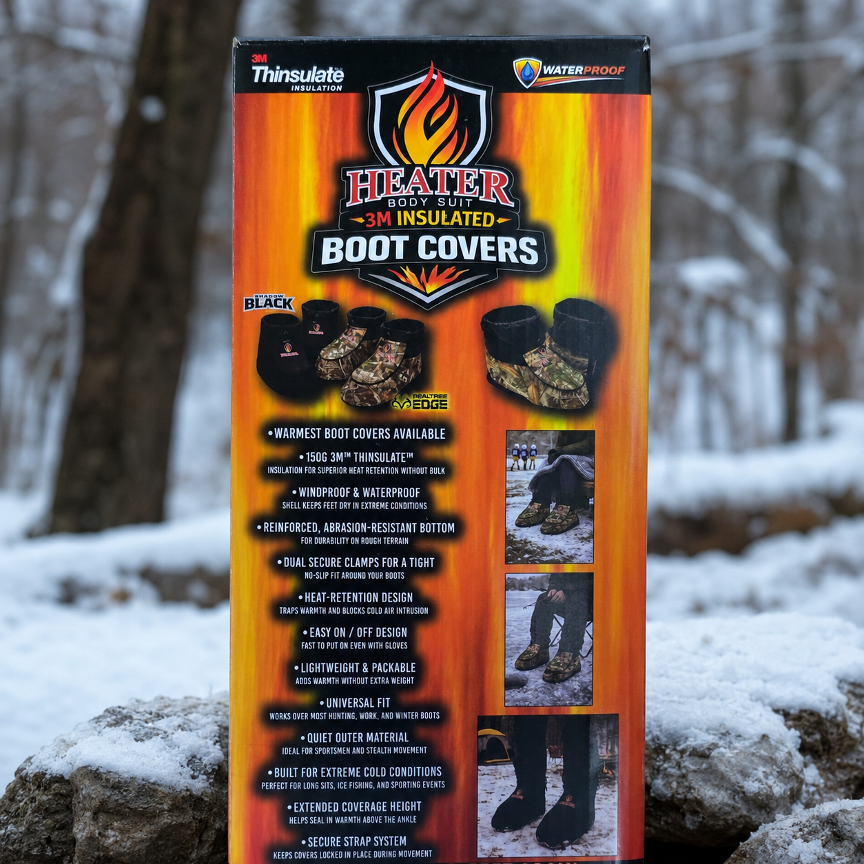 Killz Products Heater Boot Covers, 3M Thinsulate insulated windproof waterproof boot covers on Tampa Home & Garden Store