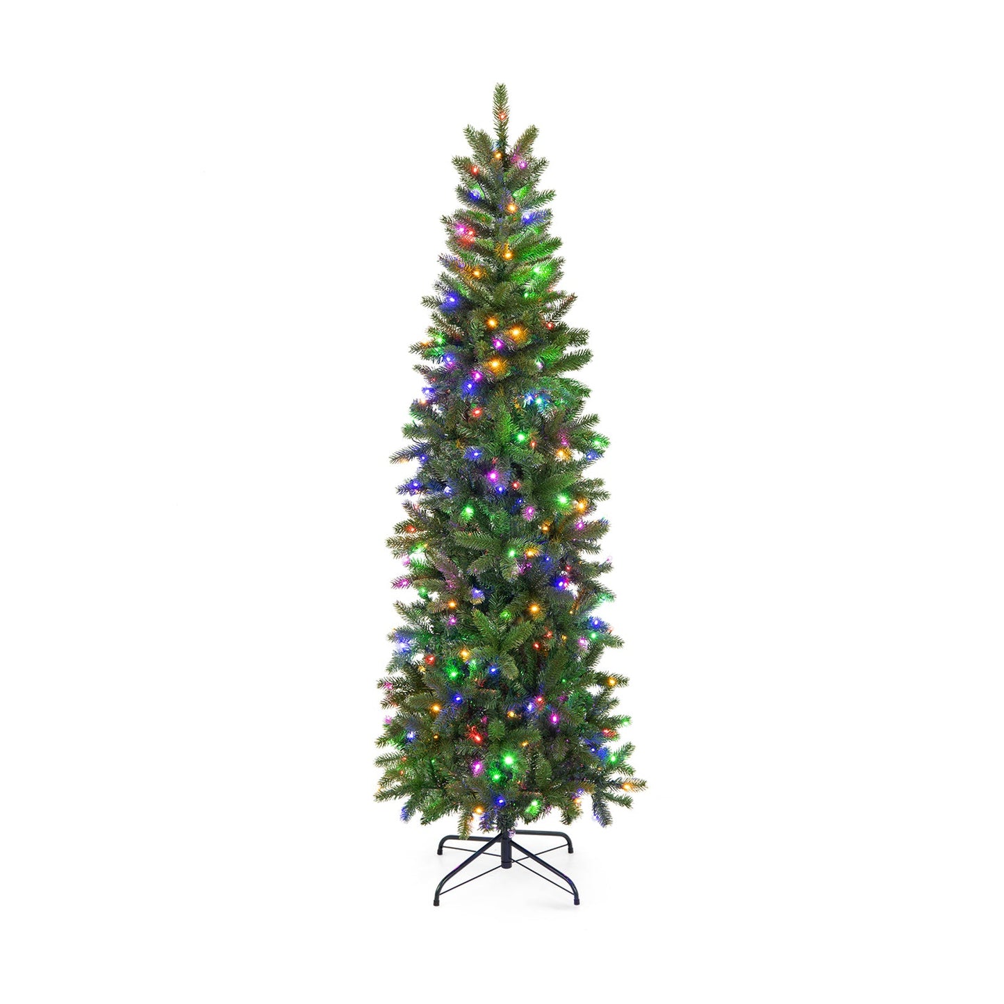 6 Feet pre-lit artificial Christmas pencil tree with 648 PVC/PE branch tips DirectDeals on Tampa Home & Garden Store