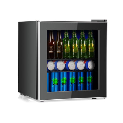 Mininevera para bebidas de 60 latas con puerta de cristal