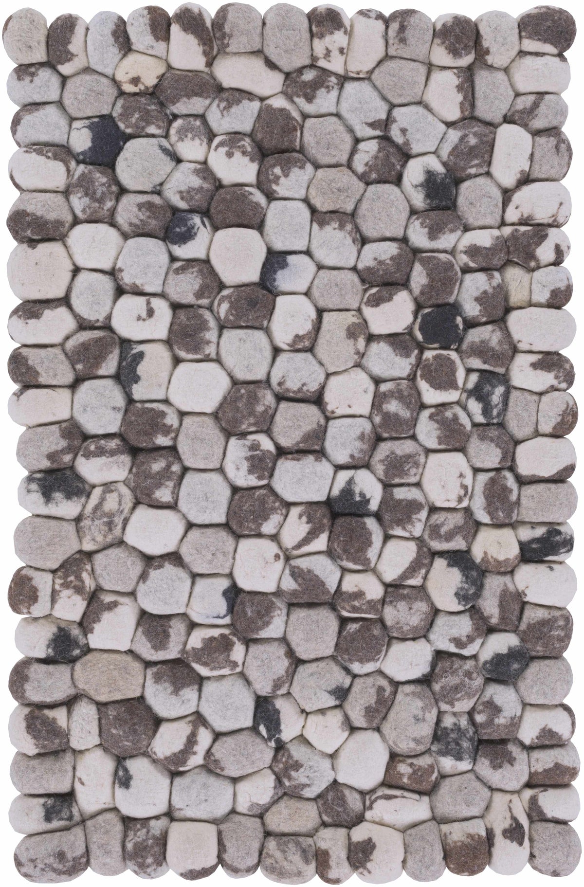 Fillmore Area Carpet rug with pebble stone pattern in gray and tan shades Boutique Rugs on Tampa Home & Garden Store