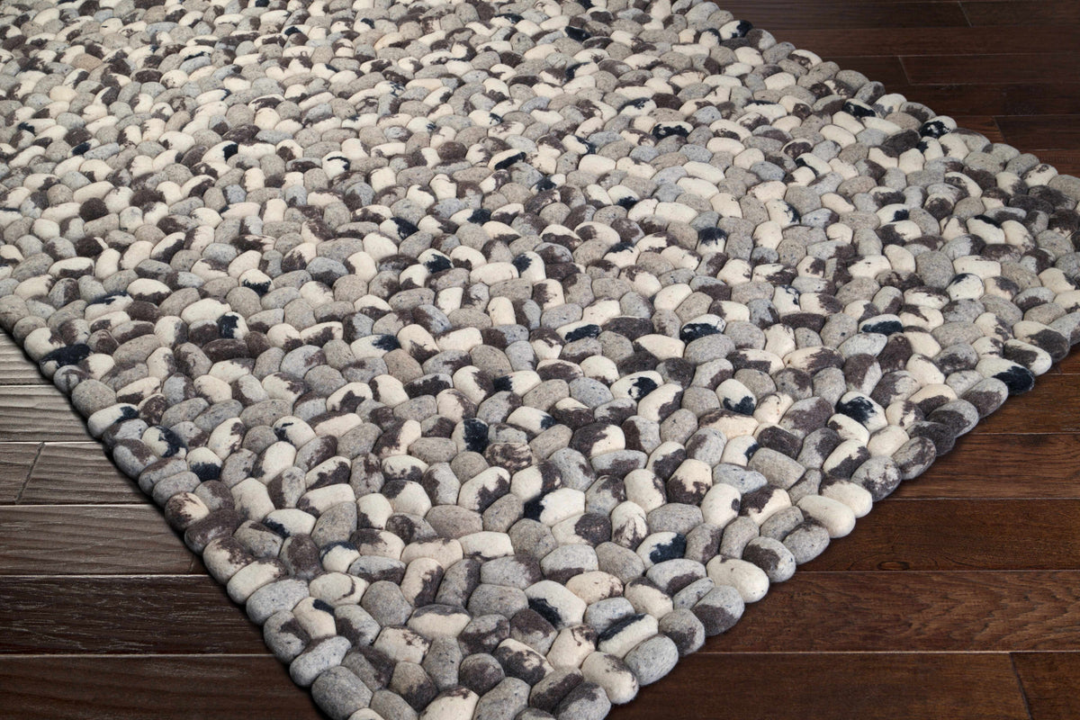 Fillmore Area Carpet rug by Boutique Rugs in gray and white pebble pattern clearance on Tampa Home & Garden Store