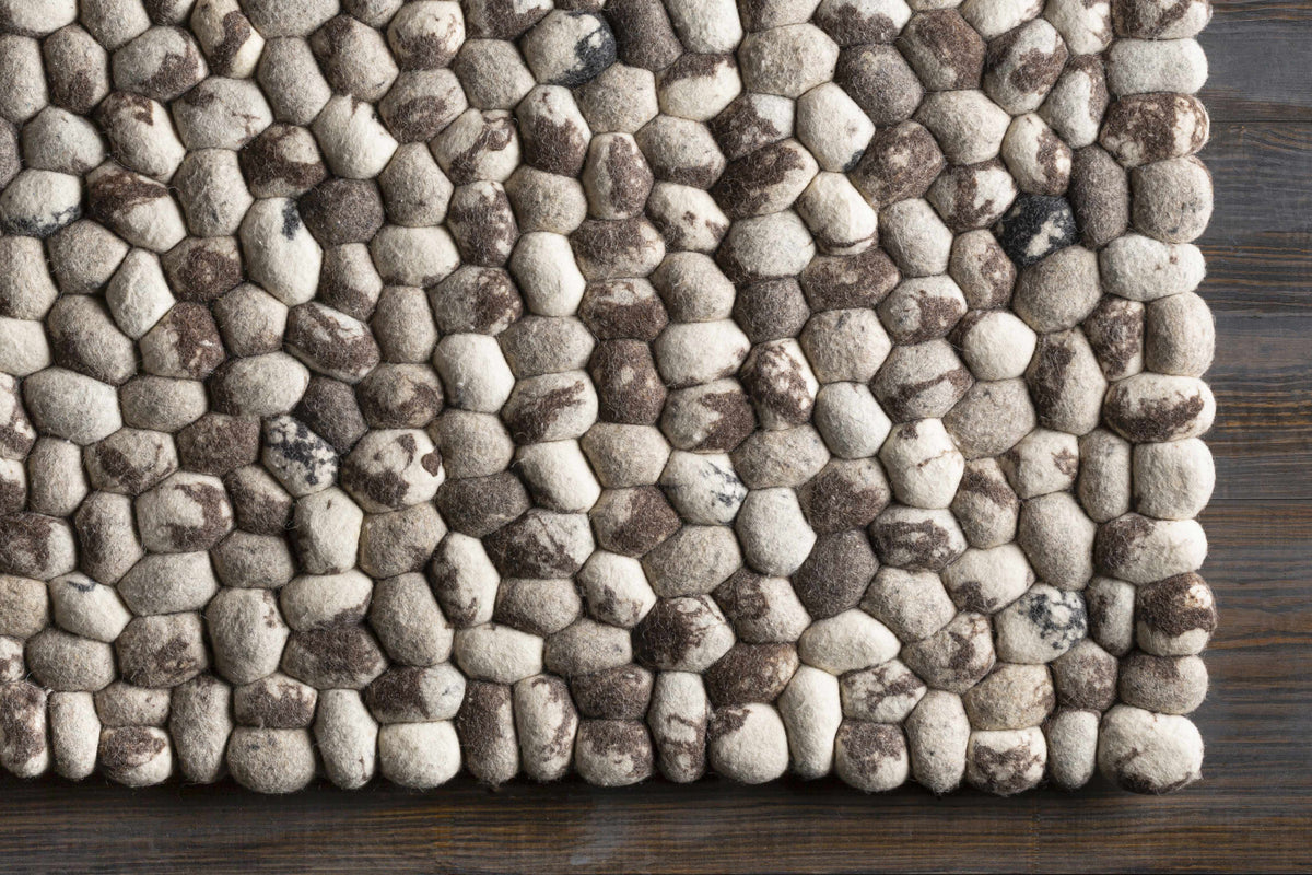 Fillmore Area Carpet rug with pebble stone pattern in beige and brown tones clearance on Tampa Home & Garden Store