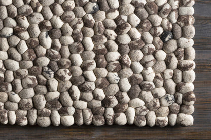 Fillmore Area Carpet rug with pebble stone pattern in beige and brown tones clearance on Tampa Home & Garden Store