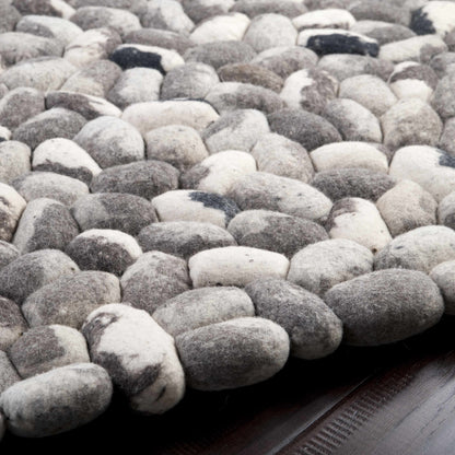 Fillmore Area Carpet – Clearance gray felted pebble rug by Boutique Rugs on Tampa Home & Garden Store