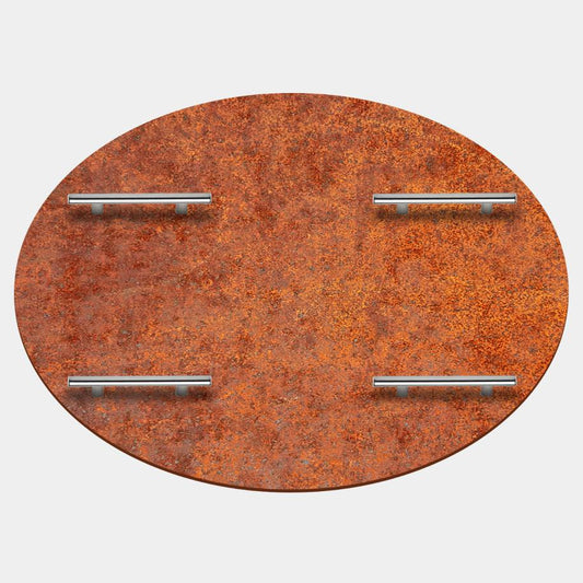 40" Corten Steel Fire Pit Cover | Arteflame Heavy Duty