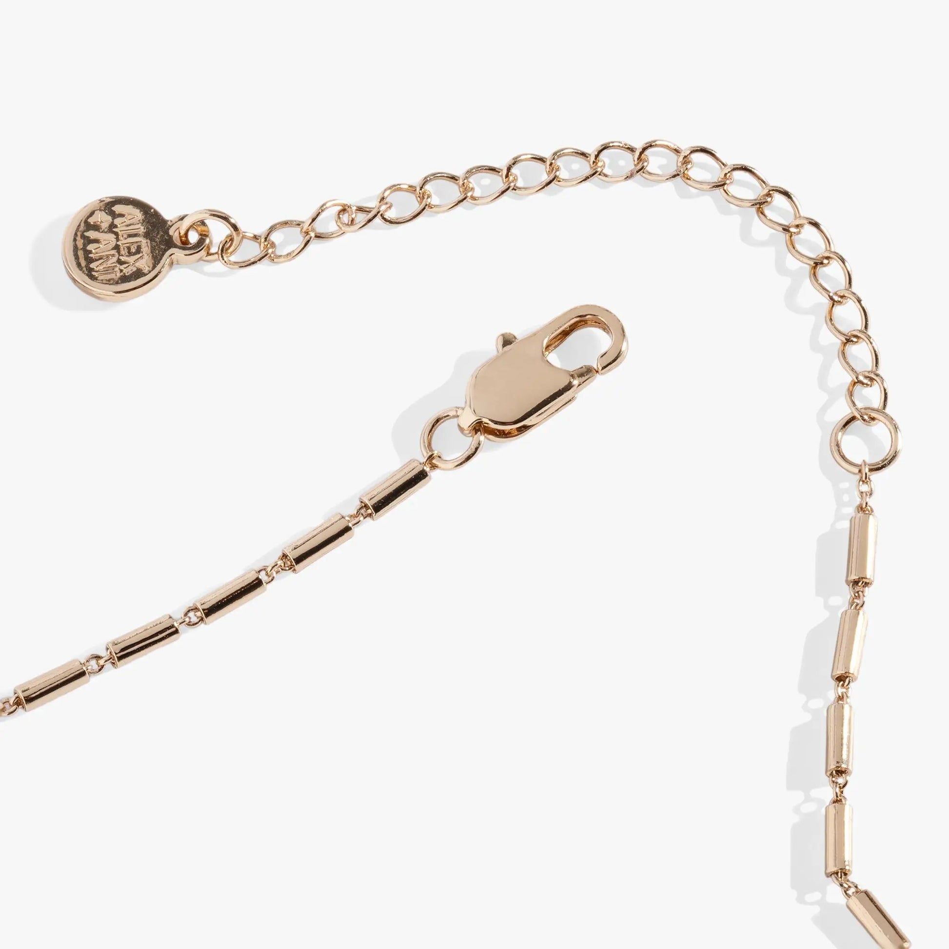 Festive Sparkle Inline Pendant Necklace rose gold-tone chain by Alex and Ani on Tampa Home & Garden Store
