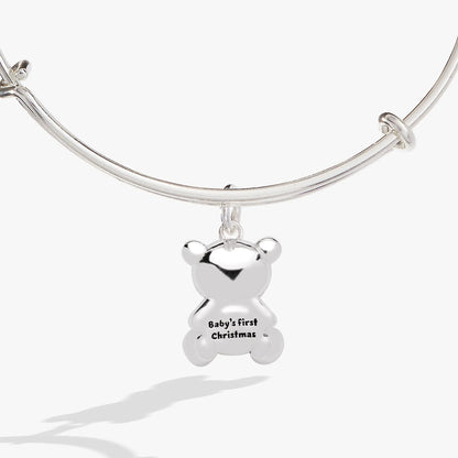 Baby's First Christmas Bracelet with Teddy Bear