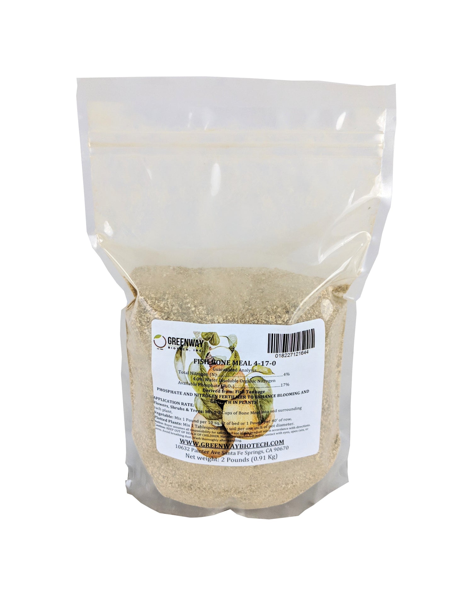 Fish Bone Meal Fertilizer 4-17-0 | Organic