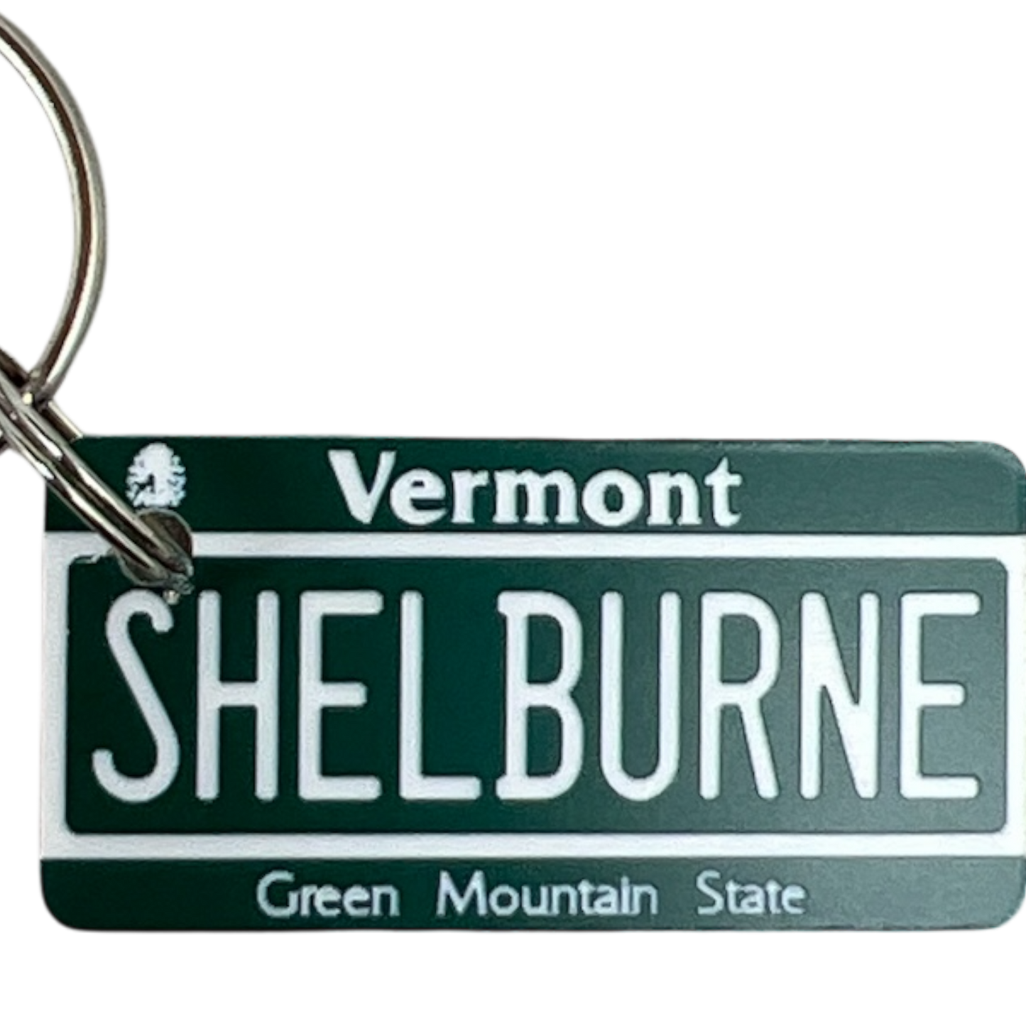 Llavero con matrícula de Shelburne, Vermont