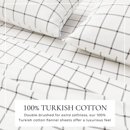 Luxurious and Soft Turkish Cotton Flannel Sheet