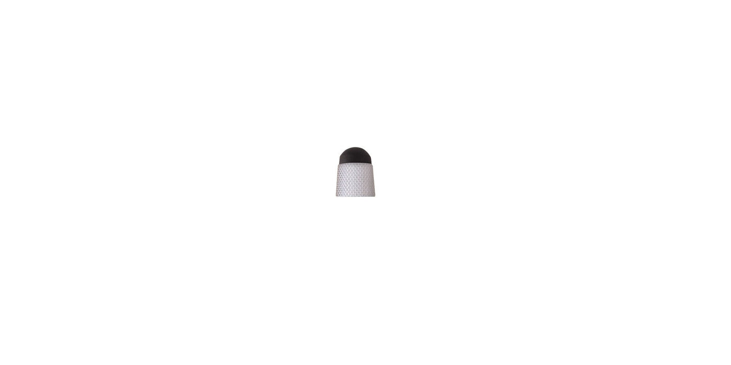 Tech3+ Stylus Top Accessory brushed chrome knurled cap with black dome on Tampa Home & Garden Store