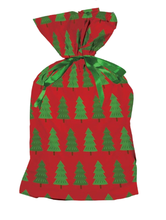 Wrap In A Hurry Jumbo Pull String Gift Bag - Tree Design