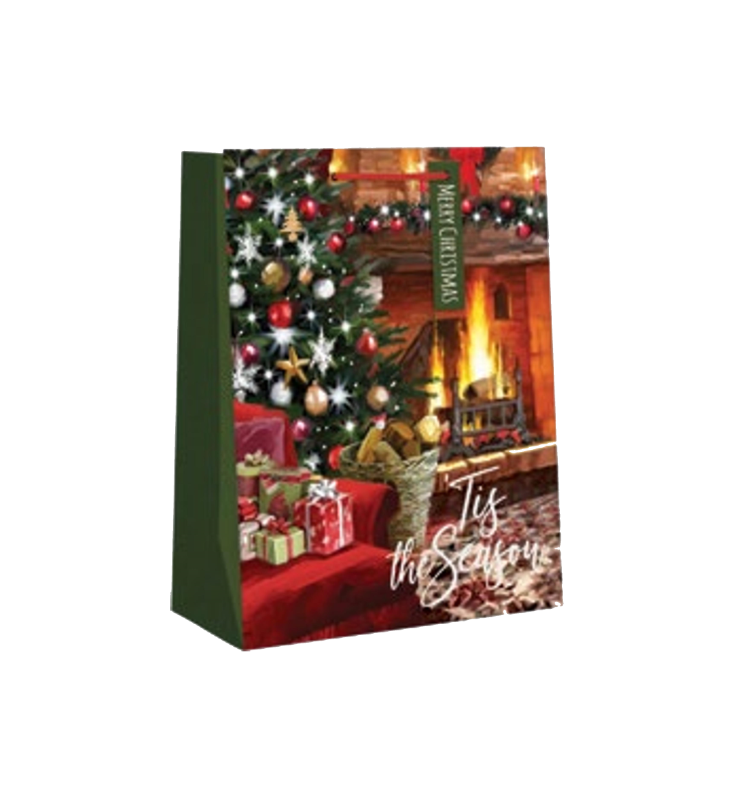 Traditional Giftbag - Fireplace - Medium