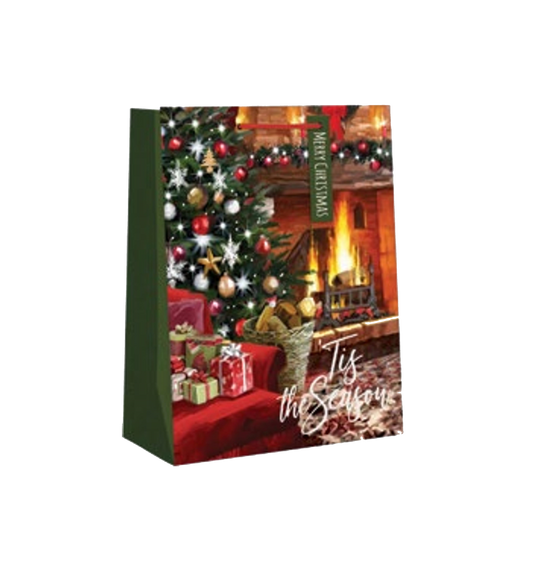 Traditional Giftbag - Fireplace - Medium