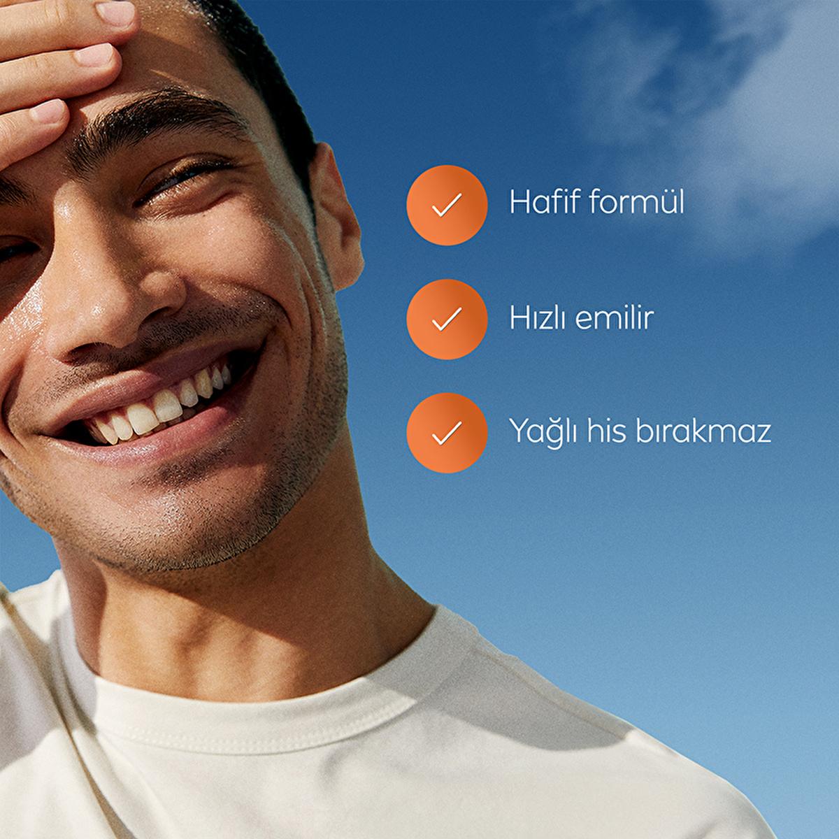 NIVEA Derma Skin Clear acne wash & pore-minimizing toner set man outdoors with orange icons on Tampa Home & Garden Store