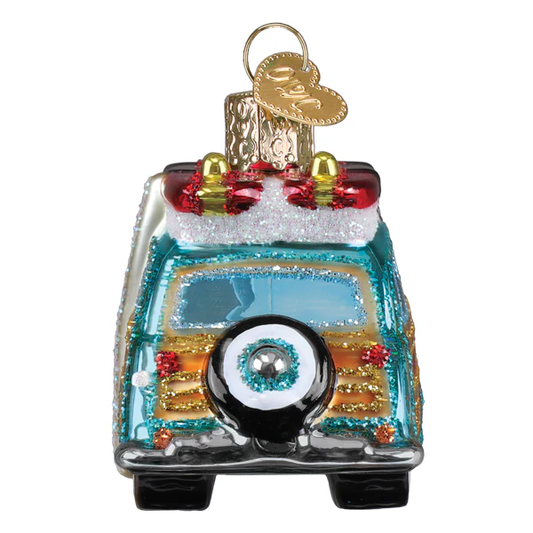 The Beach Boys Surfin Woody Glass Ornament - Tampa Home & Garden Store