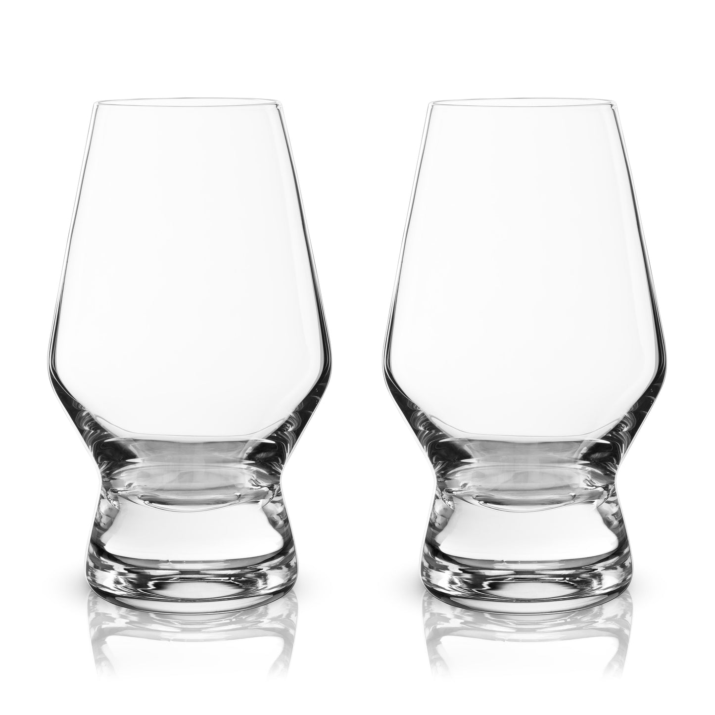 Set of Two Heavy Crystal Whiskey Tasting Glasses