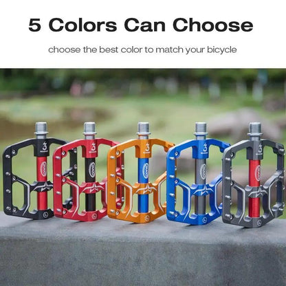 Flat Bike Pedals With Sealed Bearings Aluminum