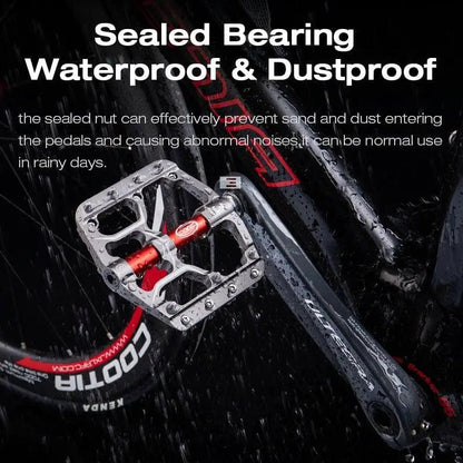 Flat Bike Pedals With Sealed Bearings Aluminum