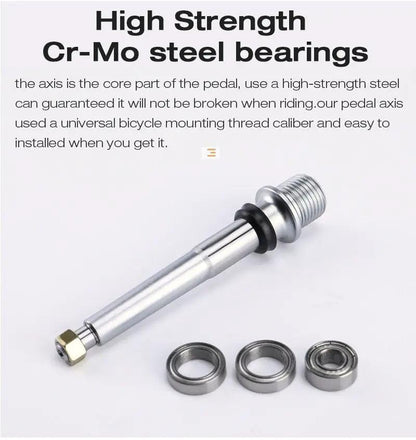 Flat Bike Pedals With Sealed Bearings Aluminum