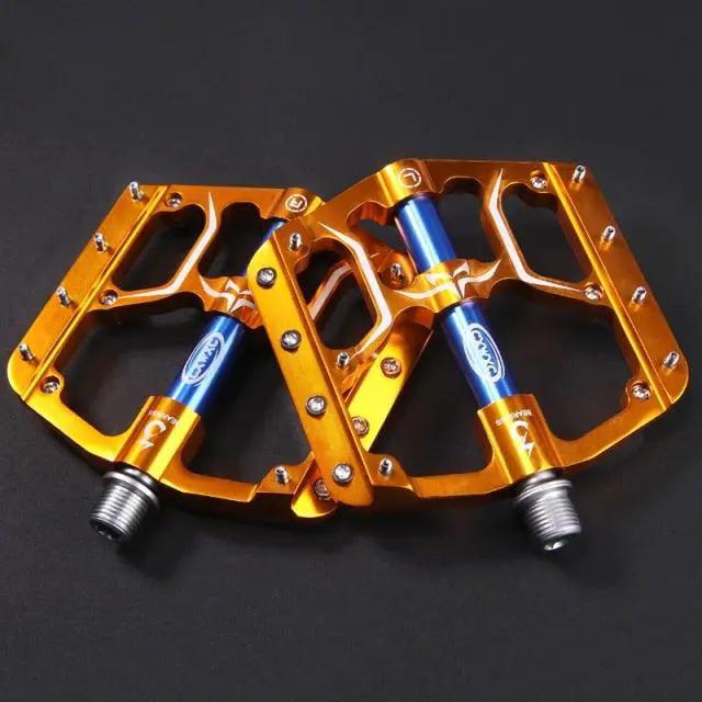 Flat Bike Pedals With Sealed Bearings Aluminum