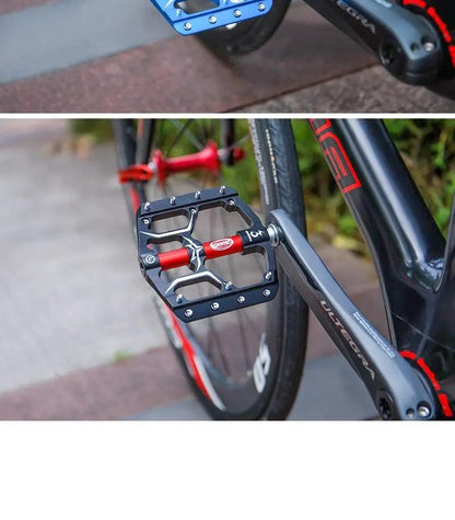 Flat Bike Pedals With Sealed Bearings Aluminum