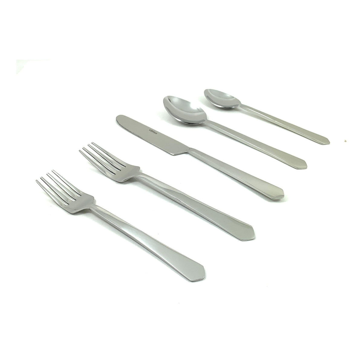 Vibhsa 20-piece flatware set stainless steel silver includes knives forks spoons on Tampa Home & Garden Store