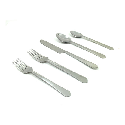 Vibhsa 20-piece flatware set stainless steel silver includes knives forks spoons on Tampa Home & Garden Store
