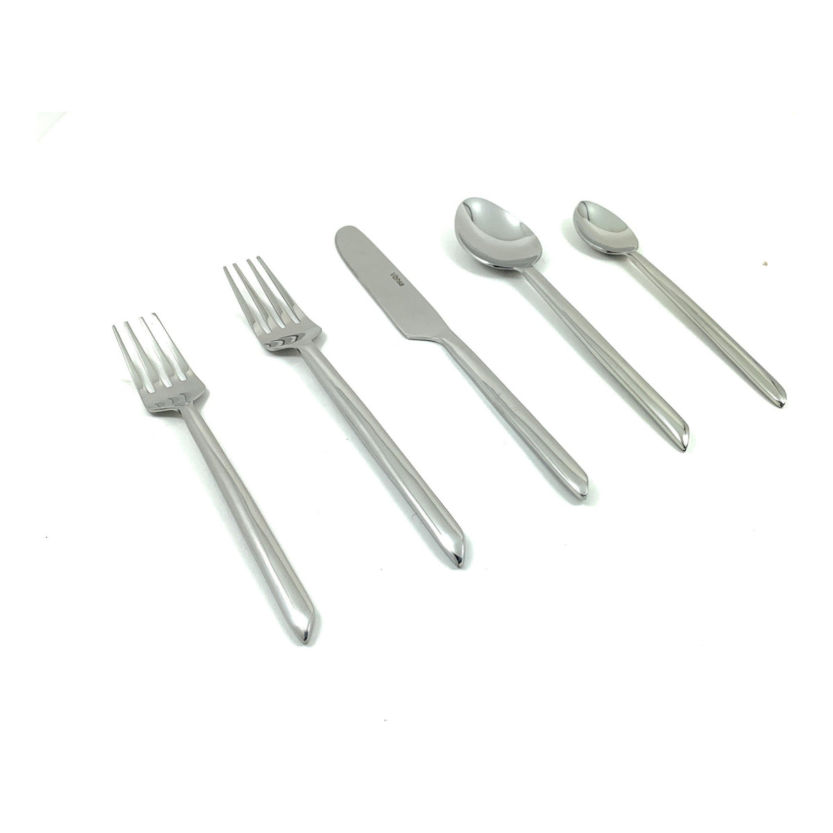 Vibhsa 20-piece stainless flatware set with silver finish including forks knives and spoons on Tampa Home & Garden Store