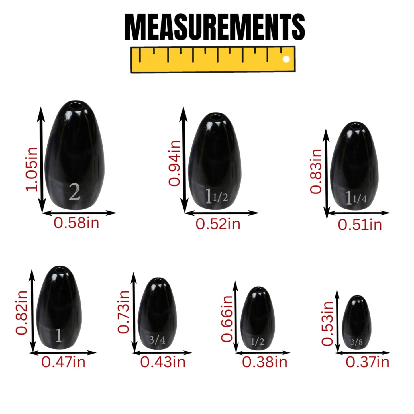 Pesas de tungsteno Reaction Tackle